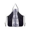 Cricket Slimming Hair Stylist Apron - Lightweight, Water-Resistant, Adjustable, with Pockets, Ideal for Hairdressers, Hairstylists, and Beauticians - White Tiger Stripes view 3