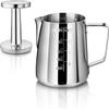 New Star Foodservice Commercial Grade Stainless Steel 18/8 Frothing Pitcher (12-Ounce (Combo Set)) view 1