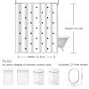 Emvency Shower Curtain Small Abstract Polka Dot Pattern with Trendy Cute Black and White Monochrome Bubble Child Waterproof Polyester Fabric 72 x 72 inches Set with Hooks view 2
