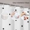 Emvency Shower Curtain Small Abstract Polka Dot Pattern with Trendy Cute Black and White Monochrome Bubble Child Waterproof Polyester Fabric 72 x 72 inches Set with Hooks view 3