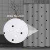 Emvency Shower Curtain Small Abstract Polka Dot Pattern with Trendy Cute Black and White Monochrome Bubble Child Waterproof Polyester Fabric 72 x 72 inches Set with Hooks view 4