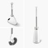simplehuman Toilet Brush with Caddy, Stainless Steel, White view 2