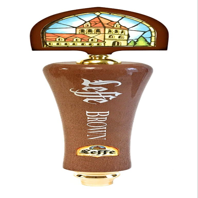 Leffe Brown 14' Inch Wooden Draft Beer Tap Handle
