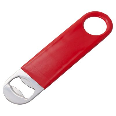 Winco PVC Coated Bottle Opener, Red
