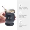 BALIBETOV Stainless Steel Double-Wall Mate Cup And Bombilla Set - Yerba Mate set Includes One Yerba Mate Cup, 2 Bombillas Mate (Straw) & Brush - Easy to Clean view 4
