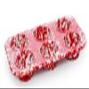 Enamelware Muffin Tin, Red/White Splatter view 1