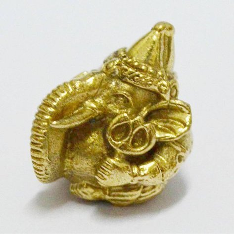 LORD GANESH OM GANESHA GOD HINDU THAI MINI BALL AMULET SUCCESS WIN ALL OBSTACLES