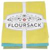 Now Designs Floursack Kitchen Dish Towels,Cotton, Chartreuse/Turquoise/Leaf 20 x 30in, Small, Set of 3 view 1