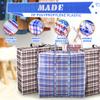 4 Pcs Large Laundry Bag with Handles  Large Moving Bags with Zippers  23.6 x 23.6 x 5.9 In (13 Gallons), Plaid Travel Bags for Clothes, Holiday Travel & Seasonal Storage | Moisture & Dirt Resistant view 3