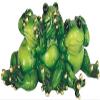 George S. Chen Imports SS-G-61183 See No Speak No Hear No Evil Frogs Figurine, 8" view 1