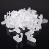 DELight 100pcs 1/2" 13mm Clear PVC LED Rope Light Holder Wall Mounting Clips Accessories Acc Standard Size view 1