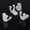 DELight 100pcs 1/2" 13mm Clear PVC LED Rope Light Holder Wall Mounting Clips Accessories Acc Standard Size view 2