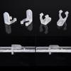 DELight 100pcs 1/2" 13mm Clear PVC LED Rope Light Holder Wall Mounting Clips Accessories Acc Standard Size view 3