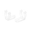 DELight 100pcs 1/2" 13mm Clear PVC LED Rope Light Holder Wall Mounting Clips Accessories Acc Standard Size view 4