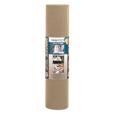 Duck Brand Select Grip Easy Liner Shelf and Drawer Liner, Non-Adhesive, 20-Inch x 24-Feet, Brownstone