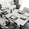 Home Brilliant Table Place Mats Fabric Cloth Placemats Set of 4 Heat Resistant Dining Linen Place Mats Kitchen, Dark Grey view 3