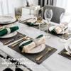 Home Brilliant Table Place Mats Fabric Cloth Placemats Set of 4 Heat Resistant Dining Linen Place Mats Kitchen, Dark Grey view 4