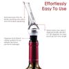 Vintorio Wine Aerator Pourer - Premium Aerating Pourer and Decanter Spout (Silver) view 3