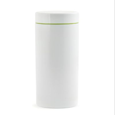 Kikkerland Slim Bottle, White, 8 oz, White