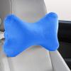 Bookishbunny Dog Bone Shaped Travel Neck Pillows Memory Foam Car Bus Truck Driving Comfort Head Rest Support (Blue) view 1