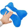 Bookishbunny Dog Bone Shaped Travel Neck Pillows Memory Foam Car Bus Truck Driving Comfort Head Rest Support (Blue) view 2