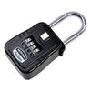 Shackle Mounted Key Storage Box with Resettable Lock Combination, Black, 1-Pack view 2