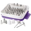 Wilton Master Cake Decorating Piping Tips Variety Set, Stainless Steel Cake & Cupcake Decorating Kit with Storage Case, 55 Piece view 4