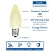 Novelty Lights 25 Pack C7 LED Twinkle Outdoor Christmas Replacement Bulbs, Multi,C7/E12 Candelabra Base, .5 Watt view 3