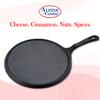 Alpine Cuisine 10-Inch Cast Iron Comal & Flat Griddle | Pre-Seasoned with Durable Handle | Even Heating Cookware for Tortillas & More, Black view 4