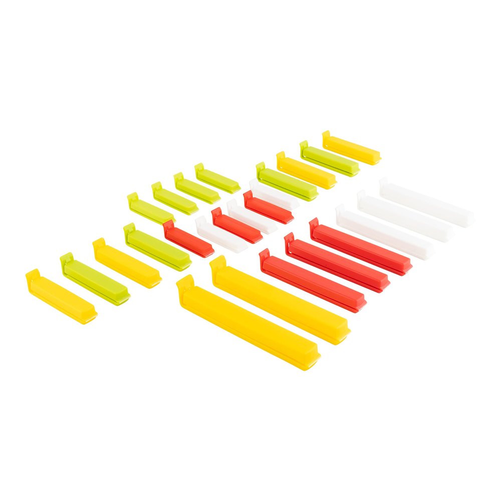 LINDEN SWEDEN Twixit! Bag Clips - Set of 26 - Keep Food Fresh, Prevent Spillage - Great for Storage and Organization - Microwave, Freezer and Dishwasher-Safe - BPA-Free