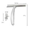 Command Bath Shower Small Water-Resistant Adhesive, Satin Nickel, 1 lb Capacity, 1 Squeegee, 1 Hook, 2 Strips, BATH32-SS-ES Caddy view 2