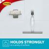 Command Bath Shower Small Water-Resistant Adhesive, Satin Nickel, 1 lb Capacity, 1 Squeegee, 1 Hook, 2 Strips, BATH32-SS-ES Caddy view 3