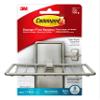 Command Soap Dish for Shower, Damage Free Hanging Bathroom Soap Dish, No Tools Bar Soap Holder, 1 Satin Nickel Soap Dish and 2 Water-Resistant Command Strips view 1