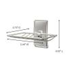 Command Soap Dish for Shower, Damage Free Hanging Bathroom Soap Dish, No Tools Bar Soap Holder, 1 Satin Nickel Soap Dish and 2 Water-Resistant Command Strips view 2