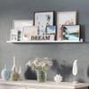 Wallniture Denver 46" Picture Ledge Shelf, Wood Wall Shelves for Photo, Picture Frame, Books, White Bookshelf for Kids Room, Living Room, Bedroom view 4