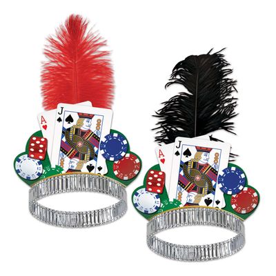 Beistle Casino Night Tiaras - 1 Assorted Color