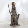 Veronese Design 8 1/2 Inch Tall Egyptian Goddess Sekhmet Sitting on Throne Cold Cast Resin Antique Bronze Finish Statue view 2