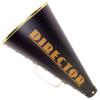 Windy City Novelties Directors Megaphone Prop  13 Black & Gold Movie Night Party Decor, Hollywood Theme, Photo Booth Prop, Cosplay & Theater Accessory view 1