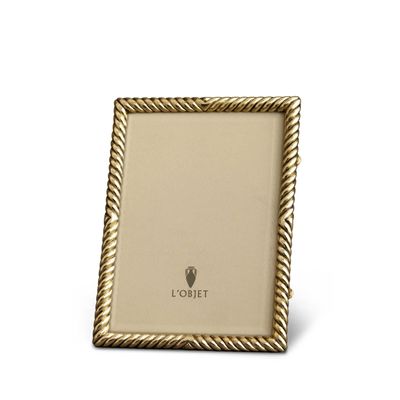 L'Objet Gold Deco Twist Frame 4" x 6 (10cm x 15cm)