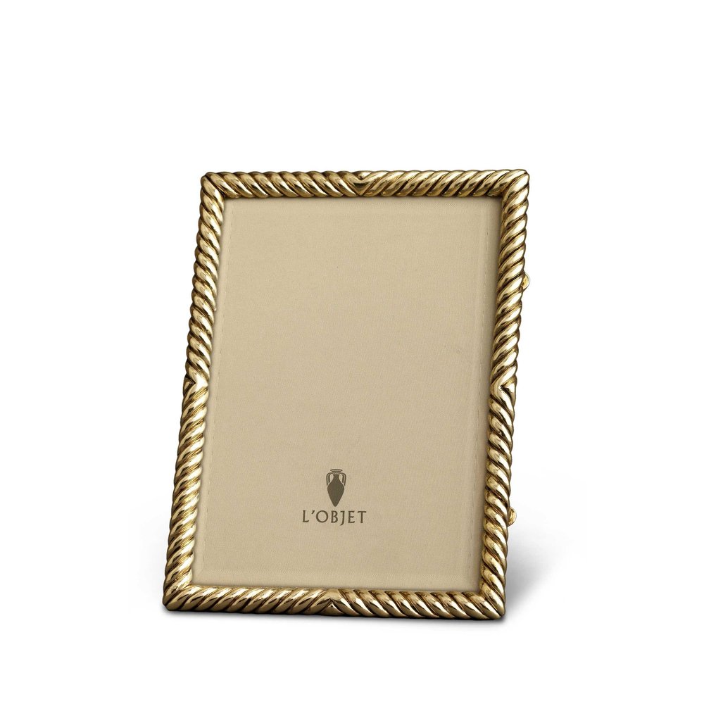 L'Objet Gold Deco Twist Frame 4" x 6 (10cm x 15cm)