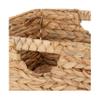Seville Classics Premium Natural Handwoven Portable Laundry Bin Basket with Carrying Handles, Household Storage for Clothes, Linens, Sheets, Toys, Natural Water Hyacinth, Rectangular (2-Pack) view 2