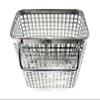Small Square Stainless Steel Perforated Cutlery Basket Sink Rack Storage Silver by Stopia view 4