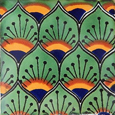 Talavera Mexican Hand Painted Tiles Box of 100