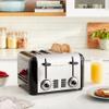 Cuisinart 4 Slice Toaster, Compact Toaster for Toast, Bagels, Defrost, Reheat & More, Stainless Steel/Black, CPT-340P1 view 2