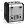 Cuisinart 4 Slice Toaster, Compact Toaster for Toast, Bagels, Defrost, Reheat & More, Stainless Steel/Black, CPT-340P1 view 3