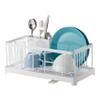YAMAZAKI Home Tower Wire Dish Drainer Rack with Removable Drainer Tray with Drainage Spout, Utensils Holder - Steel - view 1
