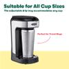 BELLA (14436) One Scoop One Cup Coffee Maker, Black and Stainless Steel, 1.97lbs view 3