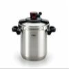 T-fal Clipso Stainless Steel Pressure Cooker, 8 Quart, Recipe Book, Steam Basket, Easy-Open Lid, Secure Locking System, Adjustable Pressure Valve, Induction Cookware, Pots and Pans, Kitchen, Silver view 1