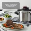 T-fal Clipso Stainless Steel Pressure Cooker, 8 Quart, Recipe Book, Steam Basket, Easy-Open Lid, Secure Locking System, Adjustable Pressure Valve, Induction Cookware, Pots and Pans, Kitchen, Silver view 3