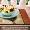 CounterArt Signature Rooster 4 Pack Reversible Easy Care Flexible Plastic Placemats Made in The USA BPA Free PVC Free Easily Wipes Clean view 3